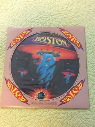 Boston Self Titled Debut Lp Picture Disc Capitol Epic 34188