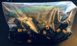 60x Alps SKCM Amber Clicky Vintage Keyboard Switches 2