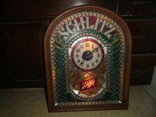 Vintage Schlitz Beer Clock Lighted