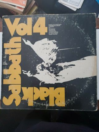 Black Sabbath Vol.  4,  1972 Vinyl Lp,  Vg,  Bs2602 W/ Sleeve