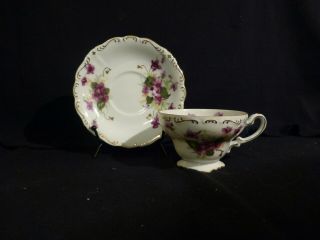 Vintage Tea Cup And Saucer Saji Fine China Made In Occupied Japan