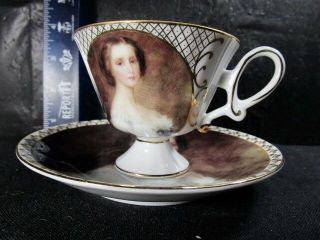 P T Treasures Cup and Saucer Set - Decorated By Betty Platner 2