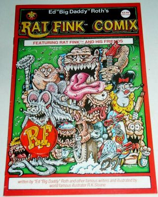 Rat Fink Comix 1 Ed " Big Daddy " Roth Very Hard To Find