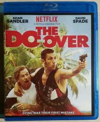 The Do - Over Blu - Ray No Digital Or Dvd A Netflix Film Rare Adam Sandler