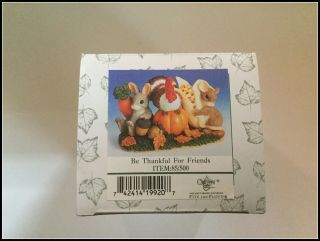 Charming Tails - Be Thankful For Friends - Fitz & Floyd - 85/500 -