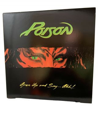 Poison - Open Up & Say Ahh Lp Vinyl 1988 Release