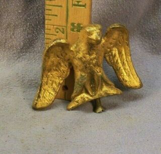VINTAGE CAST BRASS EAGLE CLOCK LAMP OR MIRROR TOPPER OR FINIAL 2 