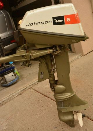 Vintage 1972 Johnson Seahorse 6 Hp Outboard Motor 50th Anniversary Series