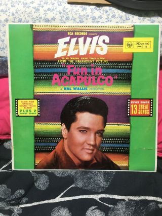 Elvis Presley - Fun In Acapulco 1963 Vinyl Lp Rca Lpm - 2756 Australian Pressing