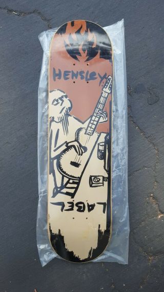 15 Yr Old Black Label Matt Hensley Skateboard Deck With Neil Blender Art