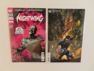 Nightwing 70 A & B Cover Set Nm Joker War Dc Comics 1st Prints Set Of 2 Comics