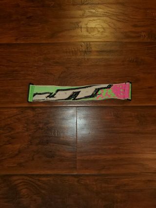 Rare Vintage Jt Paintball Mask Racing Goggle Strap Watermelon Green Pink White