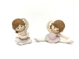 Two Vintage Enesco Ballerina Figurines - 1983