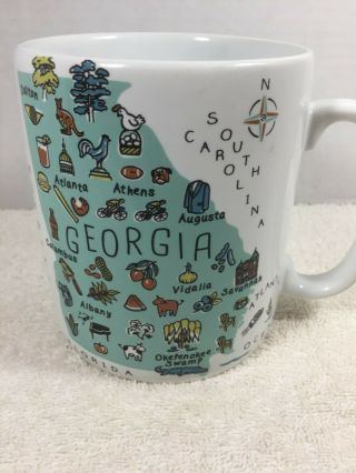 Georgia Map Jumbo Coffee Mug 222 Fifth My Place Huge Cup 27oz