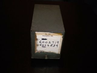 Vintage Metal Pharmacy Drug Receipt Prescription File Box