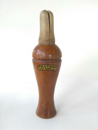 Rare Vintage Trutone Crow Call – Gold Decal – 1900 - 1940s