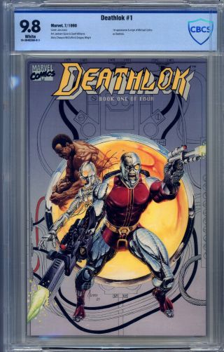 Deathlok (1990) 1 Cbcs 9.  8 Jusko,  1st & Origin Michael Collins As Deathlok