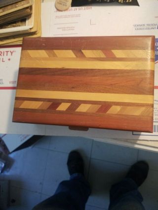 Vintage Inlaid California Redwood Box Estate Fresh Might Be For Cigars