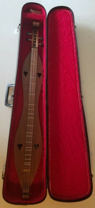 Vintage 4 - String Appalachian Mountain Dulcimer W/case - 1976.