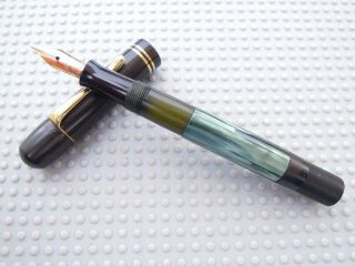 Vintage Green Marbled Pelikan 100 Fountain Pen