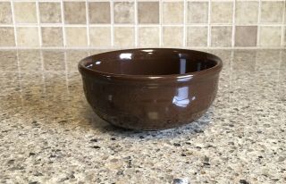 1 Longaberger Pottery 5” Cereal Soup Salad Bowl Woven Traditions Chocolate Brown