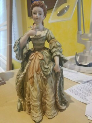 Andrea By Sudek 7299 Porcelain Victorian Lady Figurine