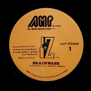 Iz Army " Brainwash " Rare Private Press Synth Boogie Funk Reissue 12 "