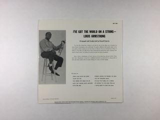 LOUIS ARMSTRONG I ' ve Got The World On A String LP Classic Rec MGV4035 VG,  00E/A 2