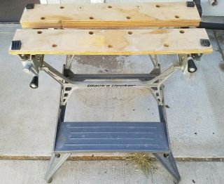 Vintage Black & Decker Workmate Portable Work Table Folding Bench W/ Vise Type 2