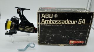 Vintage Rare 1978 Abu Garcia Ambassadeur 54 Mib Fishing Reel Spinning 781002