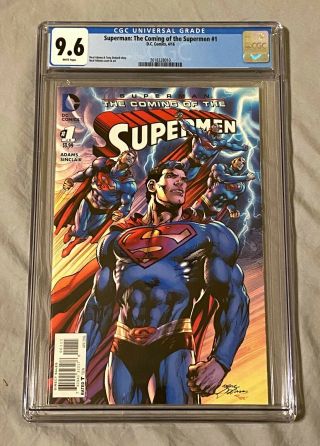 Superman: The Coming Of The Supermen 1 Cgc 9.  6 / White Pages / Dc Comics 4/16