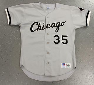 Vintage Authentic 1993 Russell Chicago White Sox Frank Thomas Jersey 44 Mvp Year