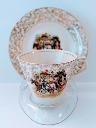 Vintage H & K Tunstall Teacup And Saucer Made In England -
