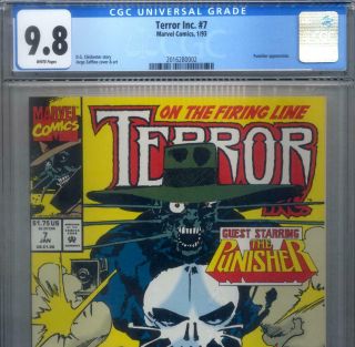 Primo: Terror Inc 7 Nm/mt 9.  8 Cgc The Only 1 In Census Punisher Marvel Comics