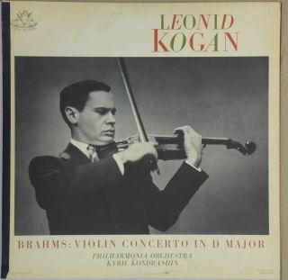Leonid Kogan,  Kondrashin Brahms Violin Concerto In D Angel 35690 Nm