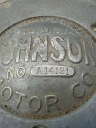 Vintage Antique Outboard Motor Johnson Twin Model A Or Restore