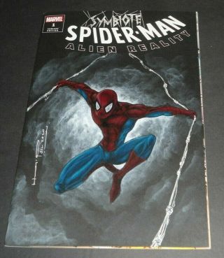 Symbiote; Spider - Man Alien Reality 1 (2020.  Marvel) Sketch Art