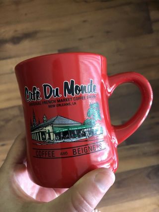 Cafe Du Monde Orleans Red Coffee Mug