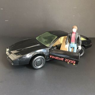 Vintage Kenner Knight Rider 2000 Talking Voice Kitt Car With Michael Knight 14 "