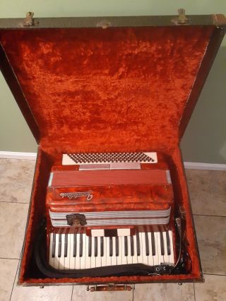 Vintage Frontalini 120 Bass Accordion With Case