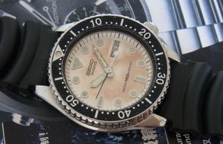 & Rare Vintage Seiko Quartz Diver 150m 6458 - 600a Quartz Japan 37.  5 Mm Watch