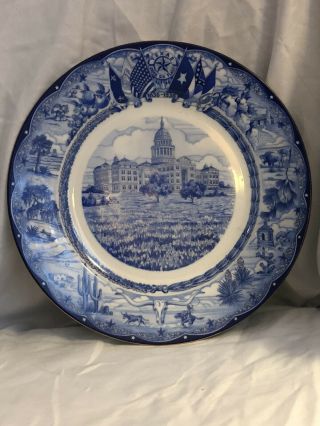 Rare Vintage Texas Centennial Plate Capital/austin—altrohlauh Cm - R Czech