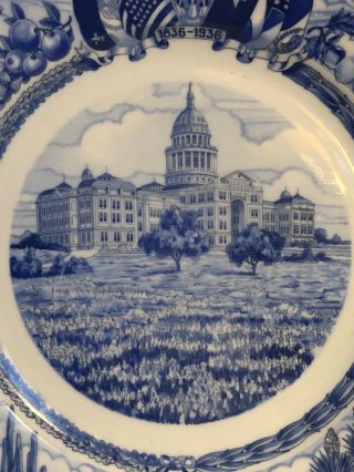 Rare Vintage Texas Centennial Plate Capital/Austin—Altrohlauh CM - R Czech 2