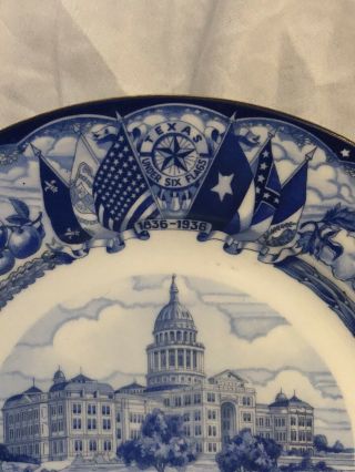 Rare Vintage Texas Centennial Plate Capital/Austin—Altrohlauh CM - R Czech 3