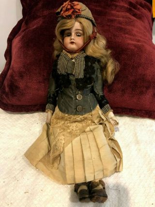 Antique Rare 15 " Handwerck Bisque German Doll 1900 