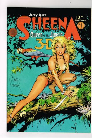 Sheena Queen Of The Jungle 3 - D 1 Blackthorne Comics 1985 Signed Dave Stevens