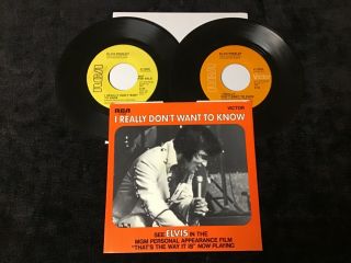 Elvis Presley 45 Promo 47 - 9960 I Really Don’t Want To Know/there Goes Nm/nm/nm