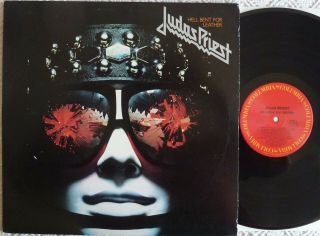 Rare & Judas Priest Hell Bent For Leather 1978 Columbia Uk Lp Uk Metal