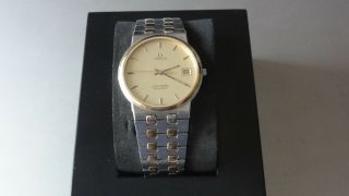 Vintage Anique Omega Seamaster Mens Gold Watch Date 1970s Rrp £450 Spares Repair