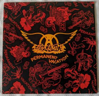 Aerosmith " Permanent Vacation " 1987 Geffen Vinyl Lp